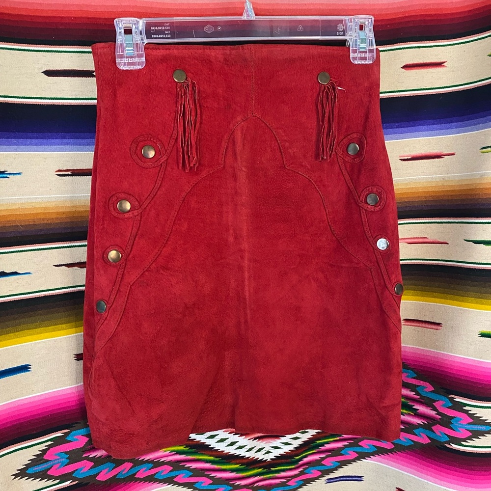 Vintage Leather Skirt